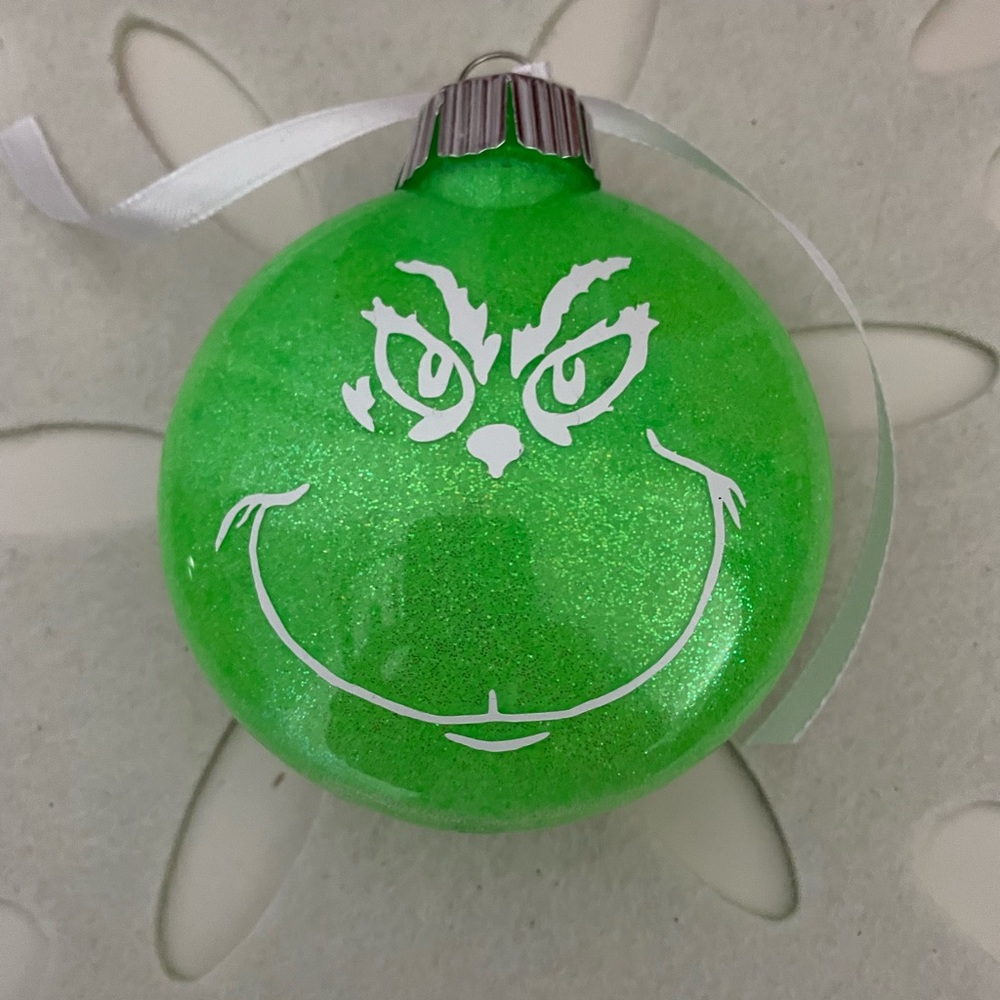 Hand Crafted Grinch Ornament
